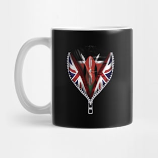 Kenyan Flag  Kenya Flag zipped British Flag - Gift for Kenyan From Kenya Mug